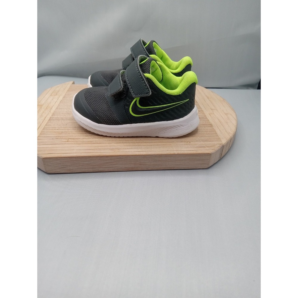 Nike AT1803-004 Star Runner 2 TDV Sneakers Toddler Shoes Grey Green Size 4C